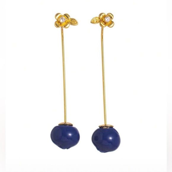 Blueberry Earrings S865 - Picture 1 of 7